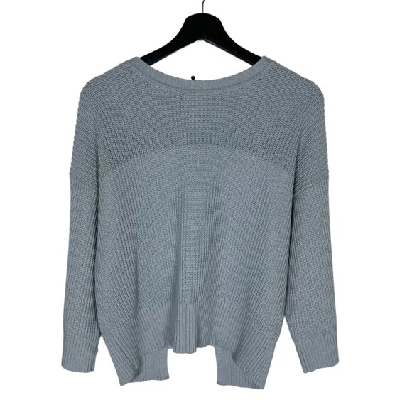 CAbi Sweaters - CAbi Fair Play Blue Knit Back Zip Up Sweater Small